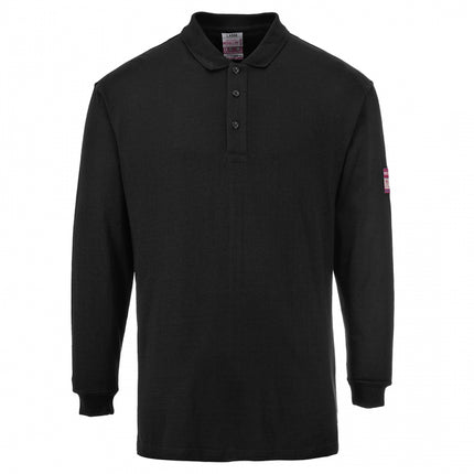 Tricou polo de protectie ignifuga Portwest FLAME RESISTANT FR10, 60% modacrilic, 39% bumbac, 1% fibra carbon, 200 gr/mp