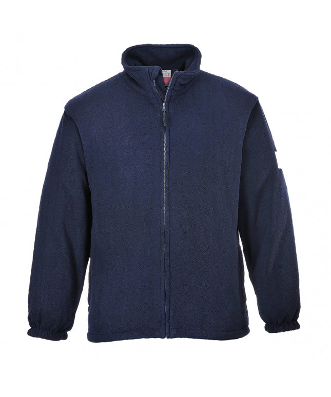 Fleece ignifug antistatic Portwest FR30, 60% modacrilic, 39% bumbac, 1% fibra carbon, 280 gr/mp