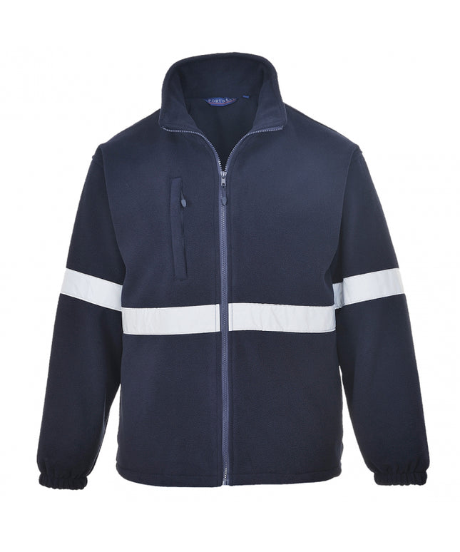 Jacheta fleece cu benzi reflectorizante Portwest F433 IONA LITE, fleece 100% poliester, 400 gr/mp