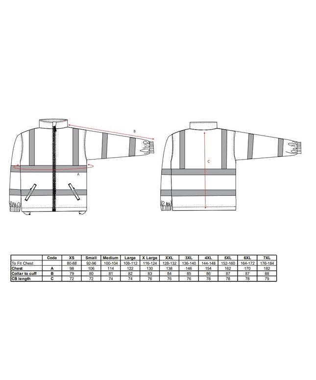 Fleece reflectorizant ignifug antistatic Portwest FR31, 60% modacrilic, 39% bumbac, 1% fibra carbon, 280g