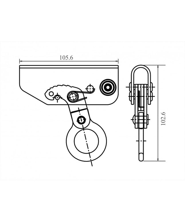 Franghie statica Kratos FA2010220, L=20m, d=12mm, cu opritor de cadere ABS EN