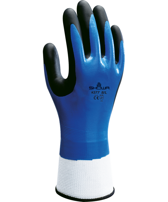 Manusi de protectie Showa FOAM GRIP 377. impregnate in spuma de nitril