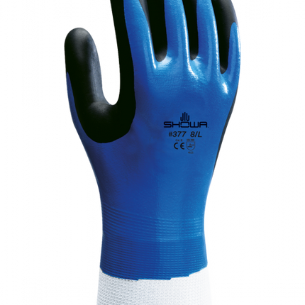 Manusi de protectie Showa FOAM GRIP 377. impregnate in spuma de nitril