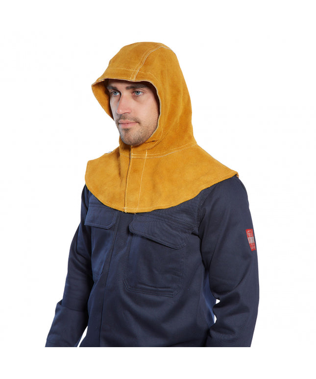 Capison ignifug de protectie sudura Portwest TAN SW33, piele spalt bovina, grosime 1,3 mm