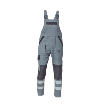 Pantaloni salopeta cu pieptar Cerva MAX VIVO REFLEX, 65% poliester, 35% bumbac, 250 gr/mp