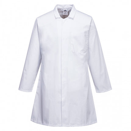 Halat de lucru Portwest 2206, pentru industria alimentara, 65% poliester, 35% bumbac, 245g