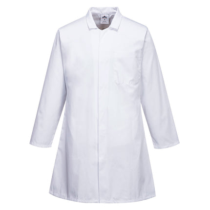 Halat de lucru Portwest 2206, pentru industria alimentara, 65% poliester, 35% bumbac, 245g