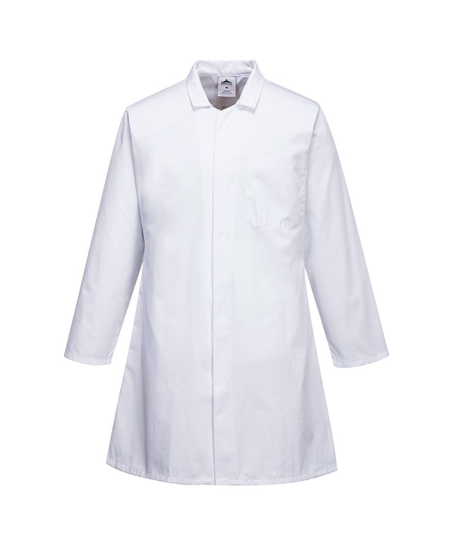 Halat de lucru Portwest 2206, pentru industria alimentara, 65% poliester, 35% bumbac, 245g