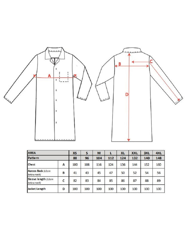Halat de lucru Portwest 2202, pentru industria alimentara, 65% poliester, 35% bumbac, 245g