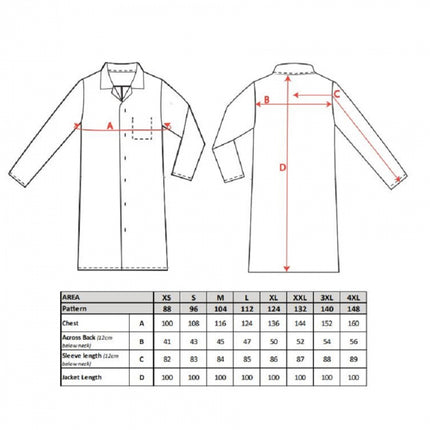 Halat de lucru Portwest 2202, pentru industria alimentara, 65% poliester, 35% bumbac, 245g