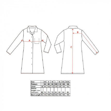 Halat de lucru dama Portwest 2205, pentru industria alimentara, 65% poliester, 35% bumbac, 190g