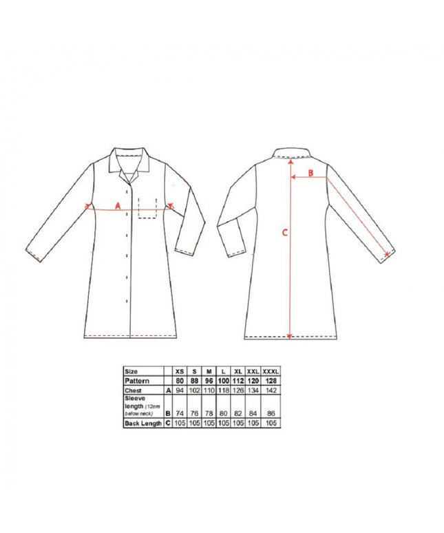 Halat de lucru dama Portwest 2205, pentru industria alimentara, 65% poliester, 35% bumbac, 190g