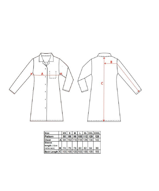 Halat de lucru dama Portwest 2205, pentru industria alimentara, 65% poliester, 35% bumbac, 190g