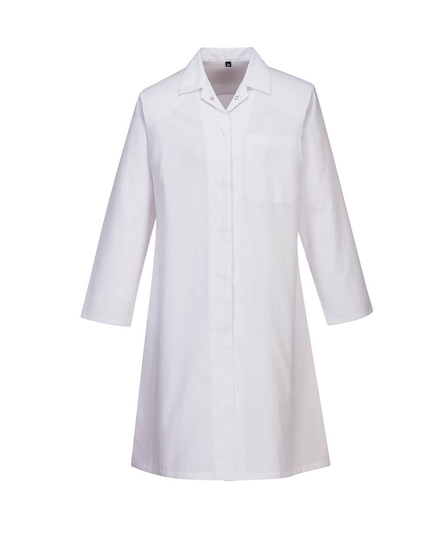 Halat de lucru dama Portwest 2205, pentru industria alimentara, 65% poliester, 35% bumbac, 190g