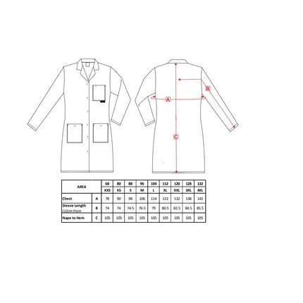 Halat de lucru dama Portwest STANDARD LW63, 65% poliester, 35% bumbac, 210g