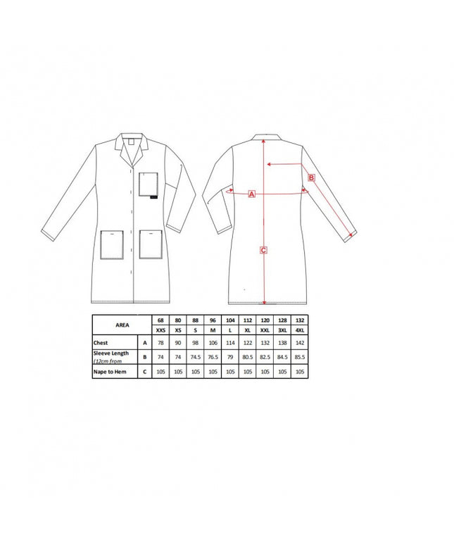 Halat de lucru dama Portwest STANDARD LW63, 65% poliester, 35% bumbac, 210g