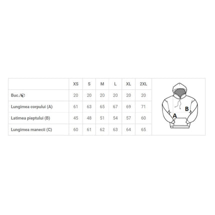 Hanorac cu gluga dama Kariban K4028, 85% bumbac, 15% poliester, ecofriendly, 280 gr/mp