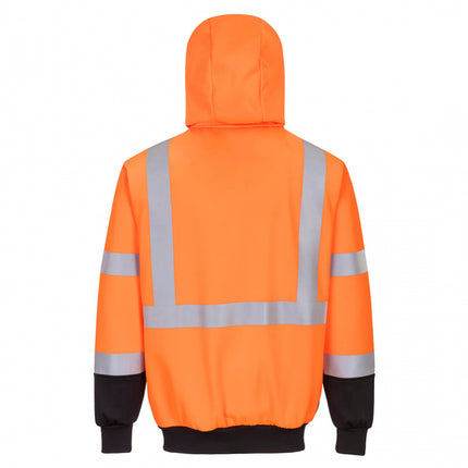 Hanorac cu gluga reflectorizant Portwest B315, 65% poliester, 35% bumbac, 300 gr/mp