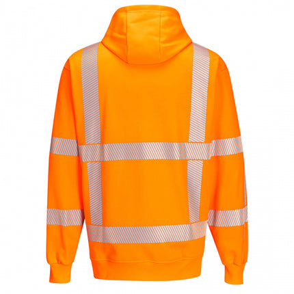 Hanorac cu gluga reflectorizant Portwest R477, 65% poliester, 35% bumbac, 300 gr/mp