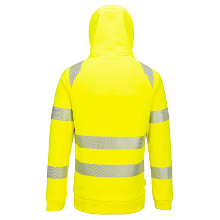 Hanorac cu gluga si benzi reflectorizante Portwest DX482 Hi-Vis, 100% poliester, 330 gr/mp