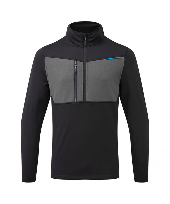 Hanorac fleece fara gluga cu fermoar scurt Portwest T755, 100% poliester, 255 gr/mp