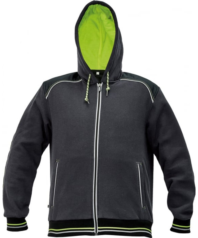 Hanorac flausat cu gluga Cerva KNOXFIELD, 45% poliester 55% bumbac, 300gr/ mp