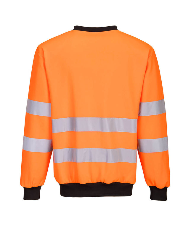 Bluza clasica de iarna reflectorizanta Portwest CREW NECK PW2 PW277, 65% poliester, 35% bumbac, 300gr/mp