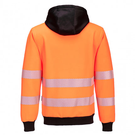 Hanorac reflectorizant cu fermoar Portwest PW327, 65% poliester, 35% bumbac, 300 gr/mp