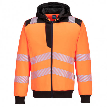 Hanorac reflectorizant cu fermoar Portwest PW327, 65% poliester, 35% bumbac, 300 gr/mp