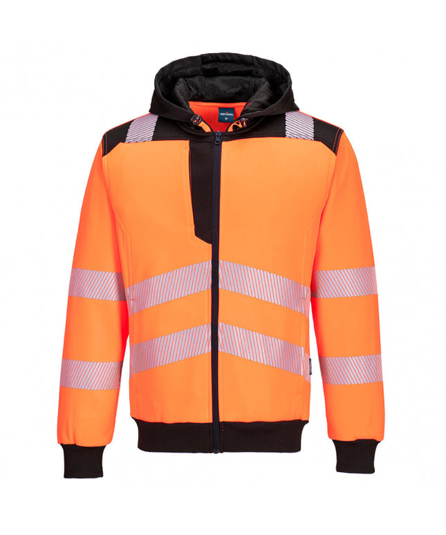 Hanorac reflectorizant cu fermoar Portwest PW327, 65% poliester, 35% bumbac, 300 gr/mp