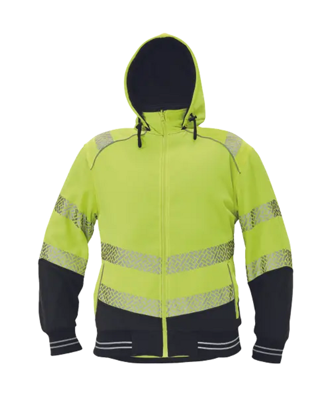 Hanorac reflectorizant cu gluga Cerva KNOXFIELD PROFI HV, 100% poliester, 300 gr/mp