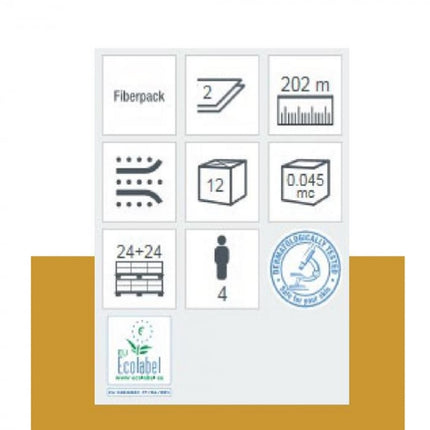 Hartie igienica Lucart JUMBO ECOLABEL, din fibre de celuloza econatural