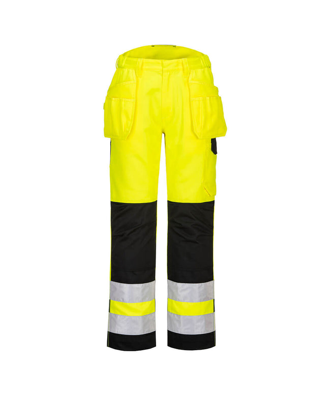 Pantaloni reflectorizanti Portwest HIVIS PW2 PW242, 65% poliester, 35% bumbac, 245g