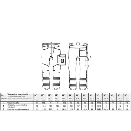 Pantaloni reflectorizanti Portwest HIVIS PW2 PW242, 65% poliester, 35% bumbac, 245g
