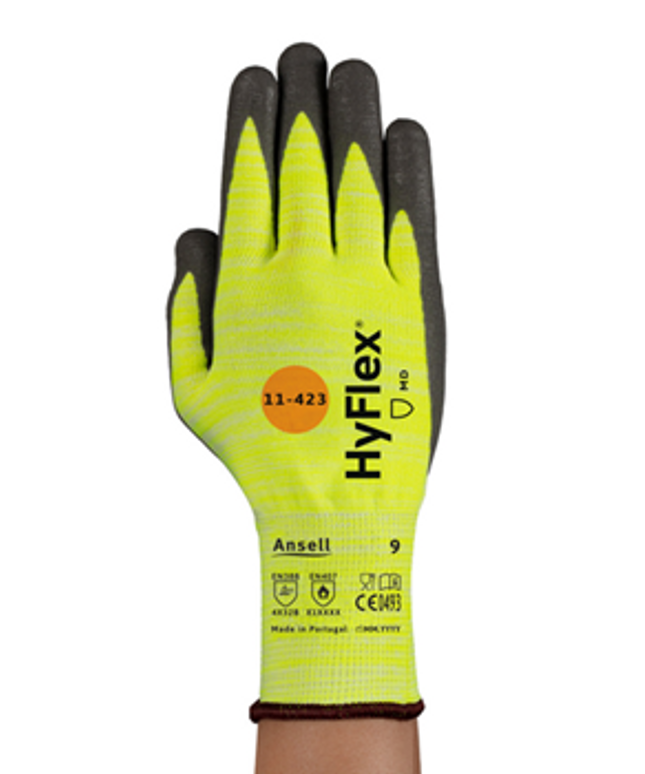 Manusi de protectie taiere Ansell HYFLEX 11-423, impregnate in poliuretan