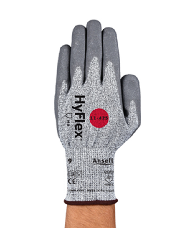 Manusi de protectie taiere Ansell HYFLEX 11-425, impregnate in poliuretan
