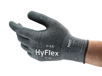 Manusi de protectie taiere Ansell HYFLEX 11-531, impregnate in spuma de nitril
