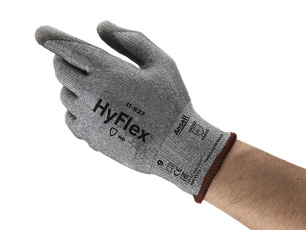 Manusi de protectie taiere Ansell HYFLEX 11-627, impregnate in poliuretan