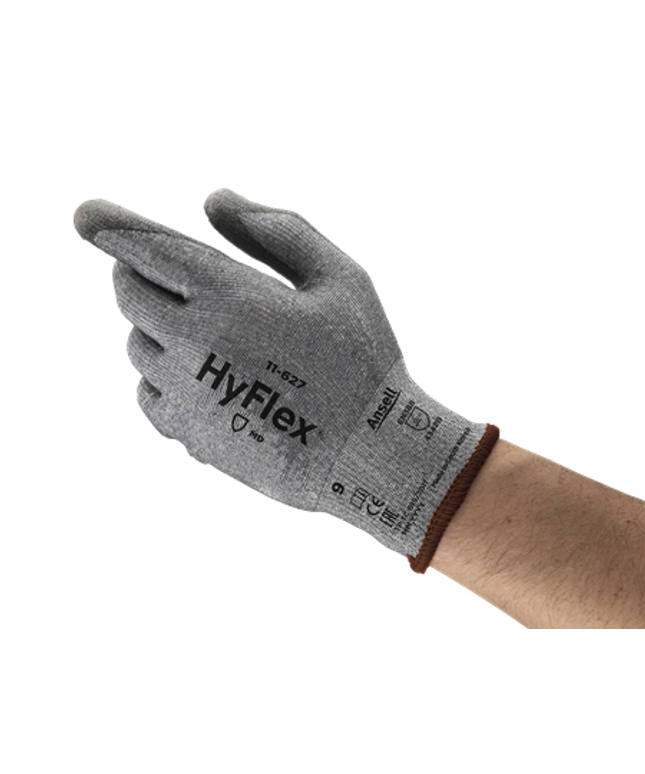 Manusi de protectie taiere Ansell HYFLEX 11-627, impregnate in poliuretan