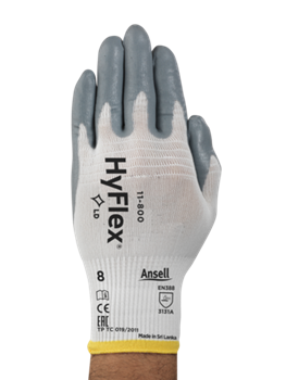 Manusi de protectie Ansell HYFLEX 11-800, impregnate in spuma de nitril