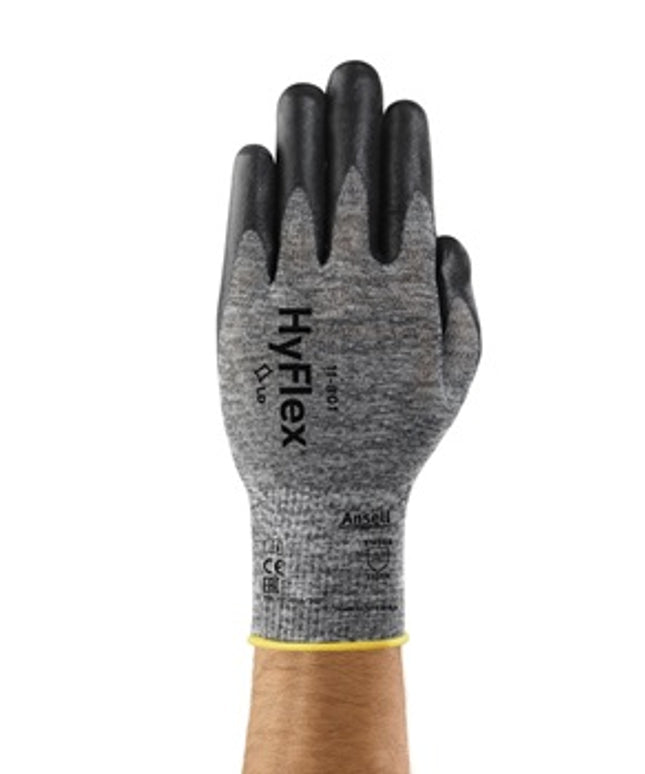 Manusi de protectie Ansell HYFLEX 11-801, impregnate in spuma de nitril