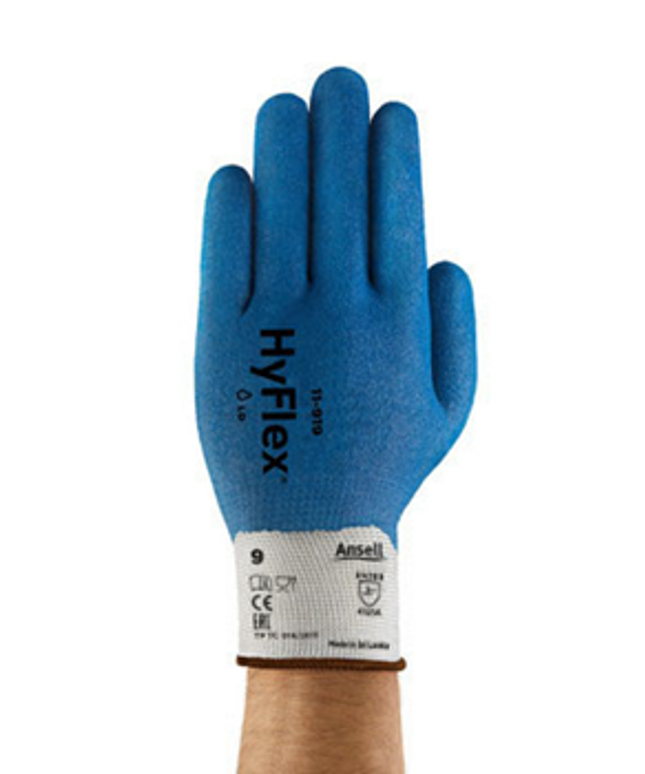 Manusi de protectie Ansell HYFLEX 11-919, impregnate in nitril