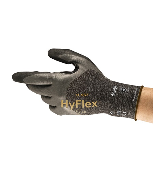 Manusi de protectie Ansell HYFLEX 11-937, impregnate in spuma de nitril
