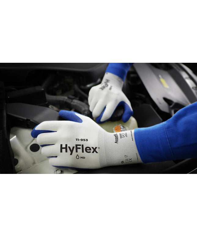 Manusi de protectie Ansell HYFLEX 11953, impregnate in nitril