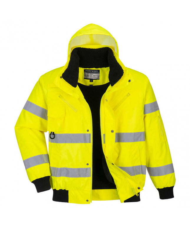 Jacheta reflectorizanta Portwest BOMBER HI-VIS 3in1 C467, 100% poliester, 190 gr/mp