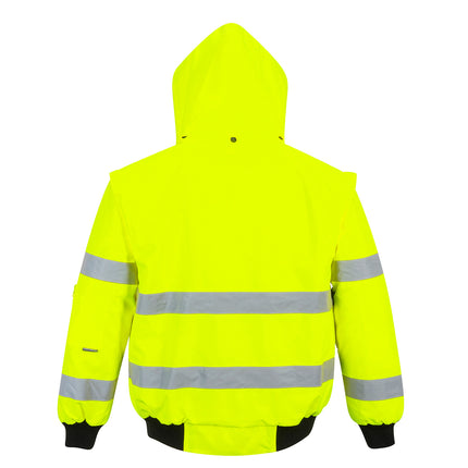 Jacheta reflectorizanta Portwest BOMBER HI-VIS 3in1 C467, 100% poliester, 190 gr/mp