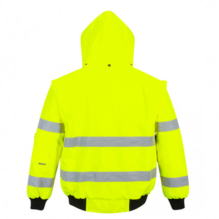 Jacheta reflectorizanta Portwest BOMBER HI-VIS 3in1 C467, 100% poliester, 190 gr/mp