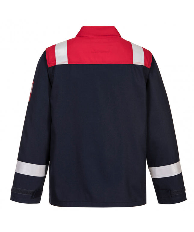 Jacheta ignifuga reflectorizanta Portwest BIZFLAME PLUS FR55, 99% bumbac, 1% fibra de carbon 350g