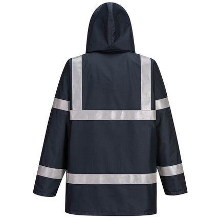 Scurta vatuita de iarna reflectorizanta ignifuga Portwest BIZFLAME RAIN S785, antistatic, 98% poliester, 2% fibra de carbon, 250g