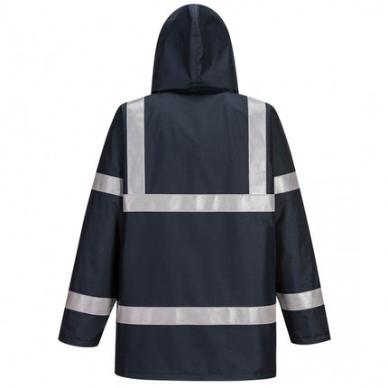 Scurta vatuita de iarna reflectorizanta ignifuga Portwest BIZFLAME RAIN S785, antistatic, 98% poliester, 2% fibra de carbon, 250g